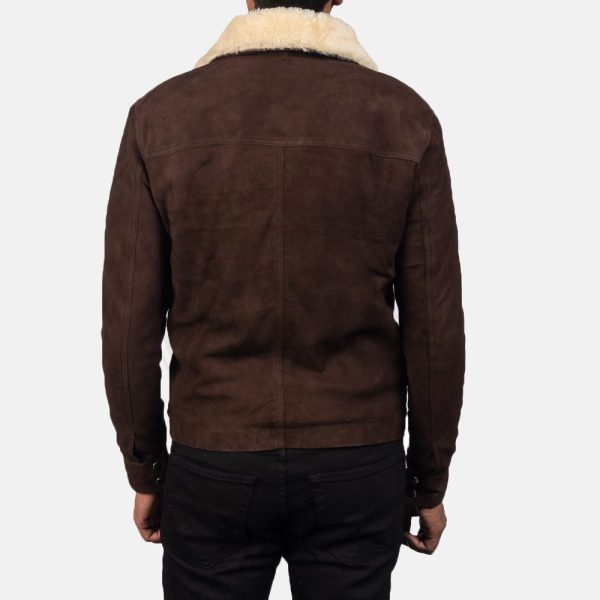 Coffner Brown Shearling Fur Jacket - Image 3