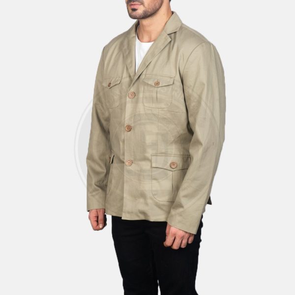 Kajetan Beige Safari Jacket - Image 4