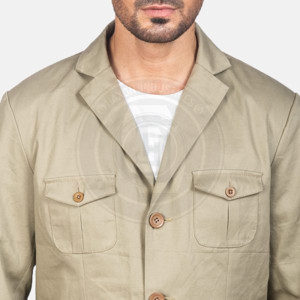 Kajetan Beige Safari Jacket - Image 3