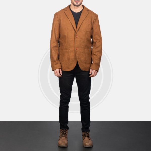 Borges Khaki Wool Blazer - Image 2